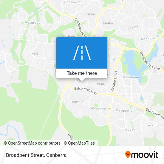 Broadbent Street map