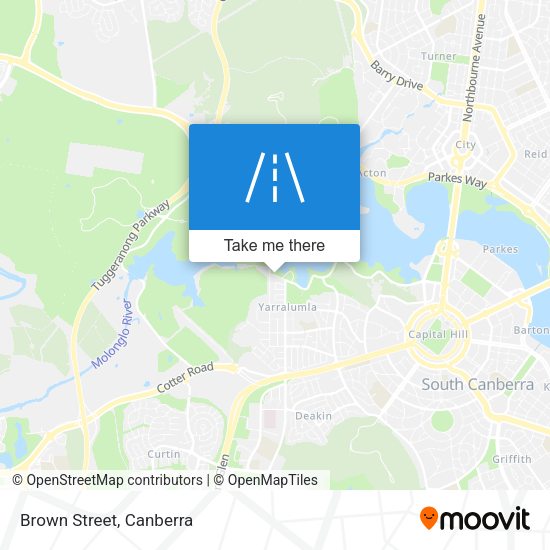 Brown Street map