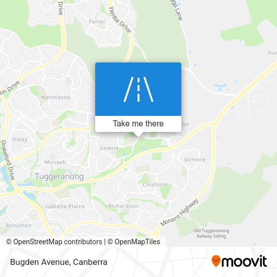 Bugden Avenue map