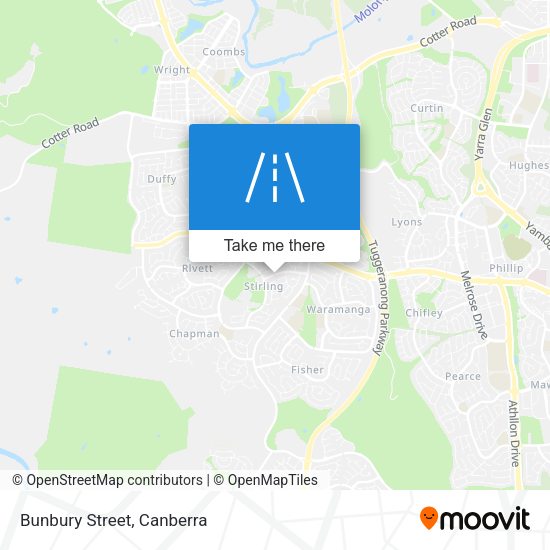 Bunbury Street map