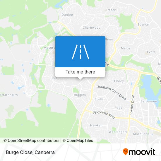 Burge Close map