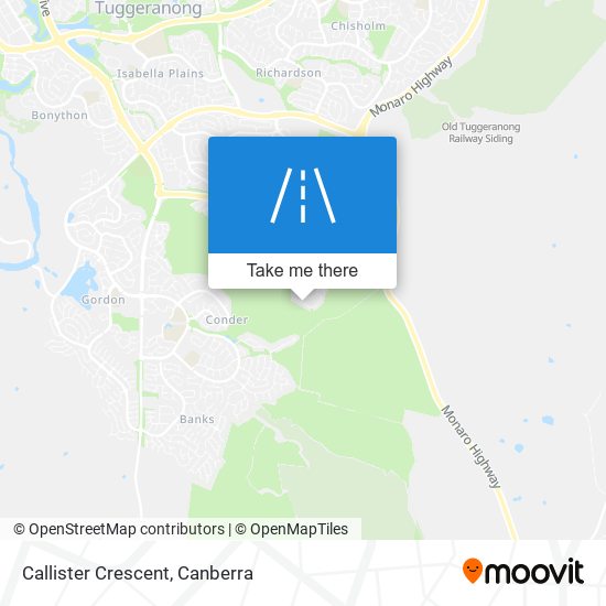 Callister Crescent map