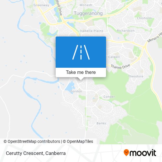 Cerutty Crescent map