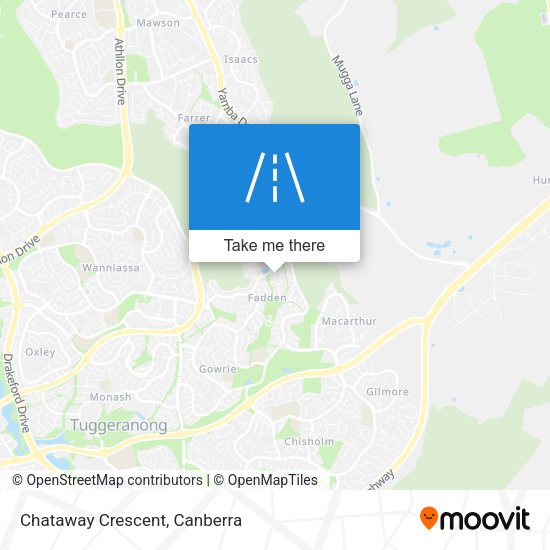 Chataway Crescent map