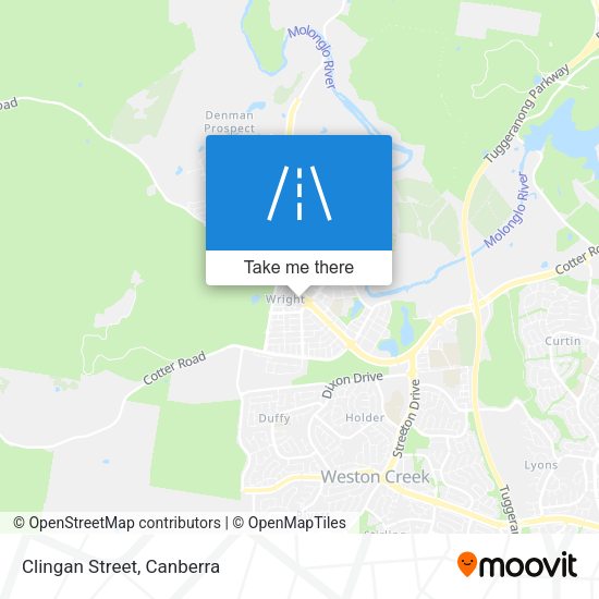 Clingan Street map