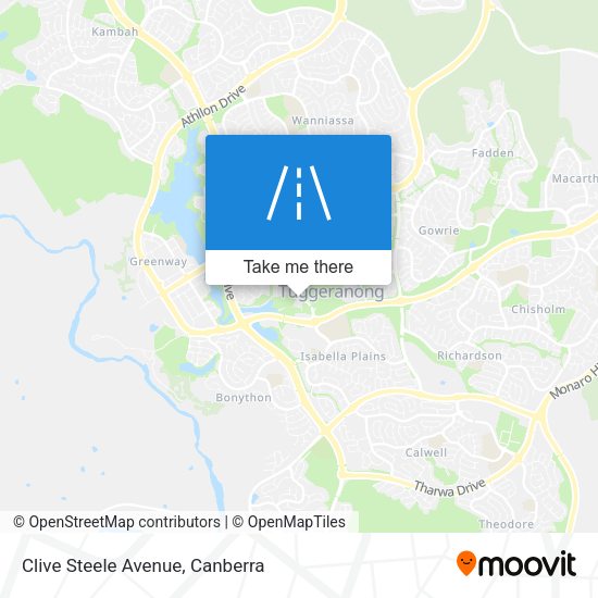 Clive Steele Avenue map
