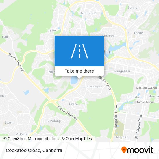 Cockatoo Close map