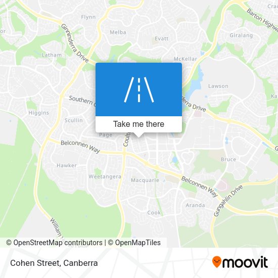 Cohen Street map
