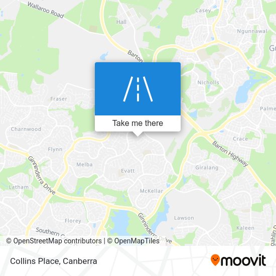 Collins Place map