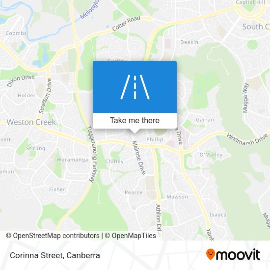 Corinna Street map