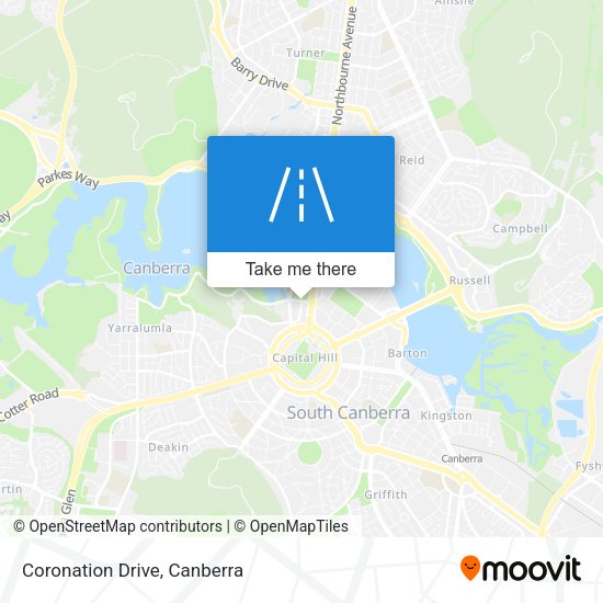 Coronation Drive map