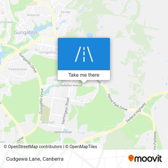 Cudgewa Lane map