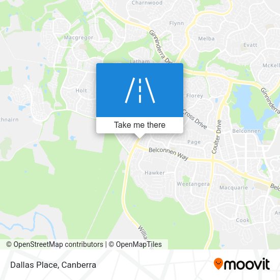 Dallas Place map
