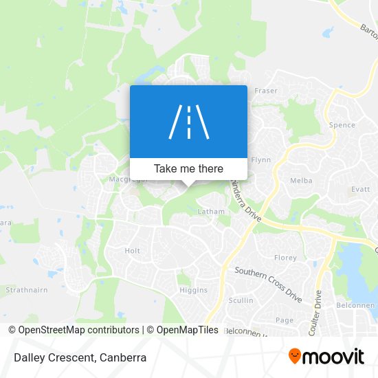 Dalley Crescent map