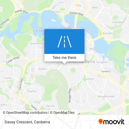 Davey Crescent map