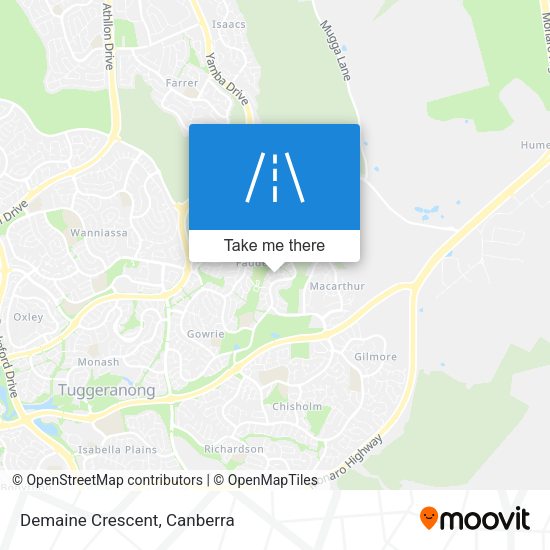 Demaine Crescent map