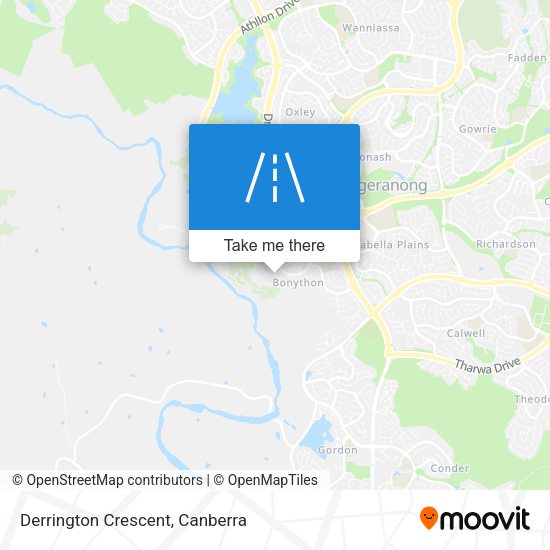 Derrington Crescent map