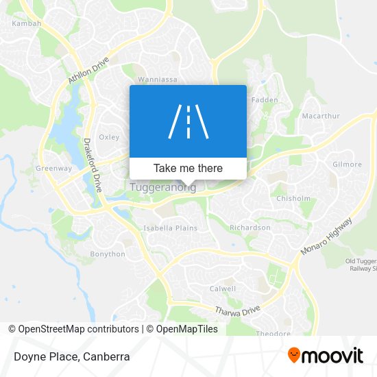 Doyne Place map