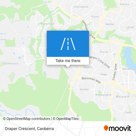 Draper Crescent map