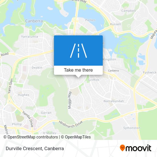 Durville Crescent map