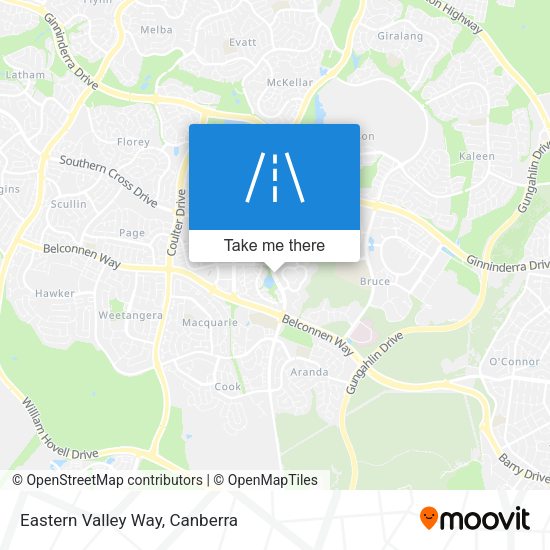 Eastern Valley Way map