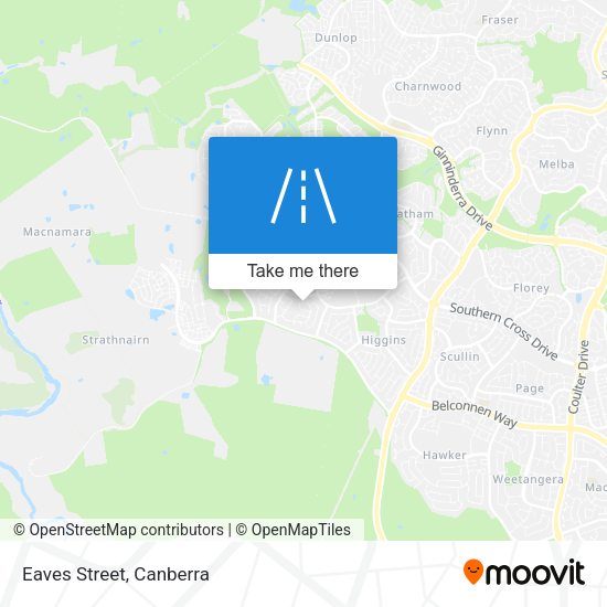 Eaves Street map
