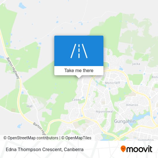 Edna Thompson Crescent map