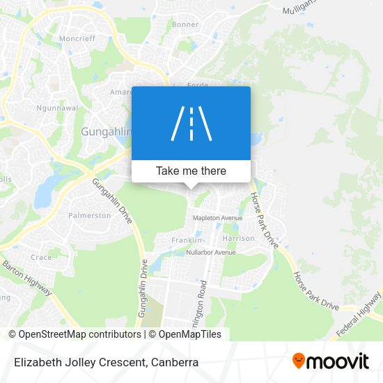 Elizabeth Jolley Crescent map