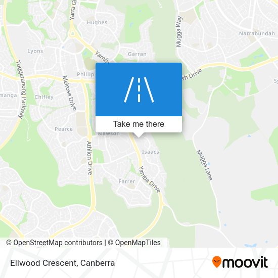 Ellwood Crescent map