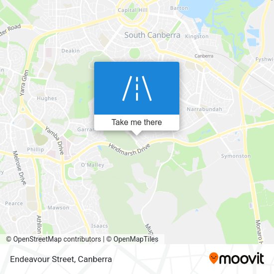 Endeavour Street map