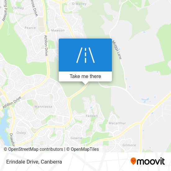 Erindale Drive map