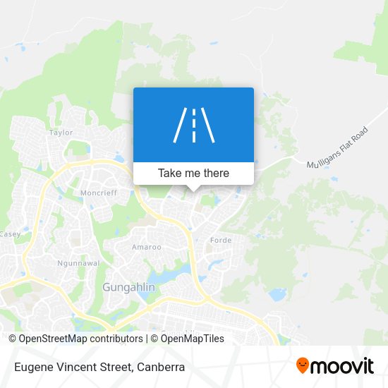 Eugene Vincent Street map