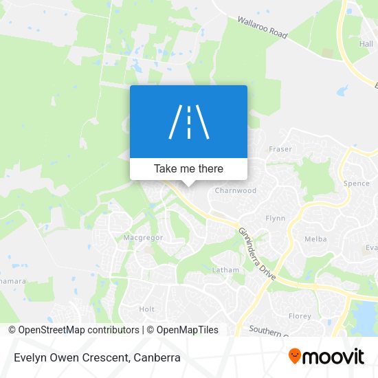 Evelyn Owen Crescent map
