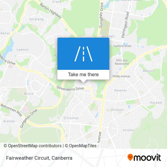 Fairweather Circuit map