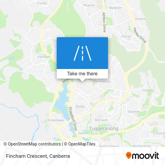 Fincham Crescent map