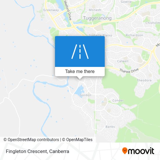 Fingleton Crescent map
