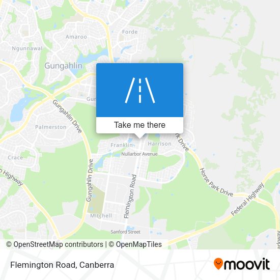 Flemington Road map