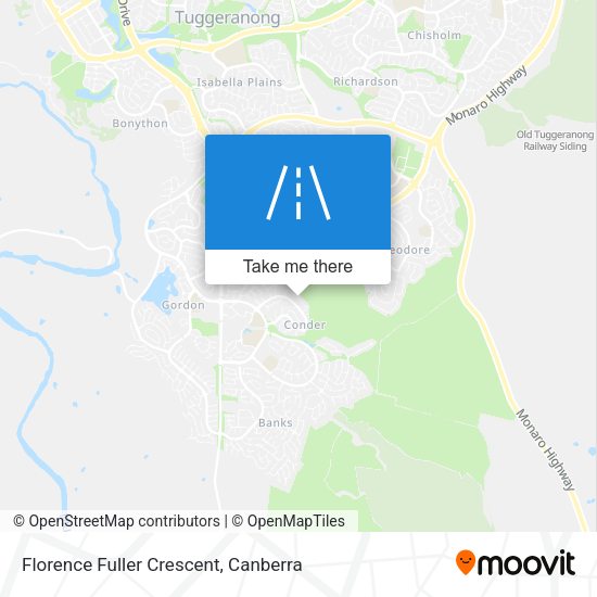 Florence Fuller Crescent map