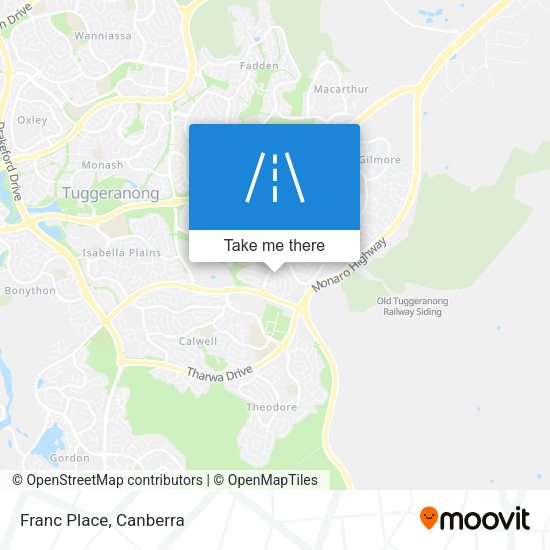 Franc Place map