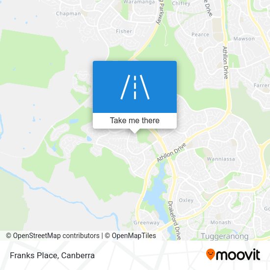 Franks Place map