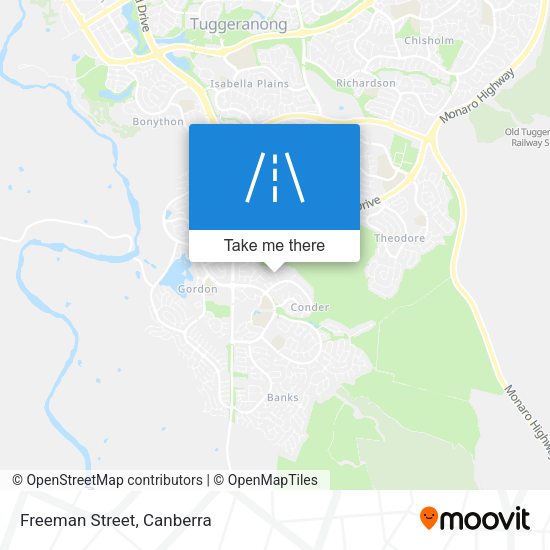Freeman Street map