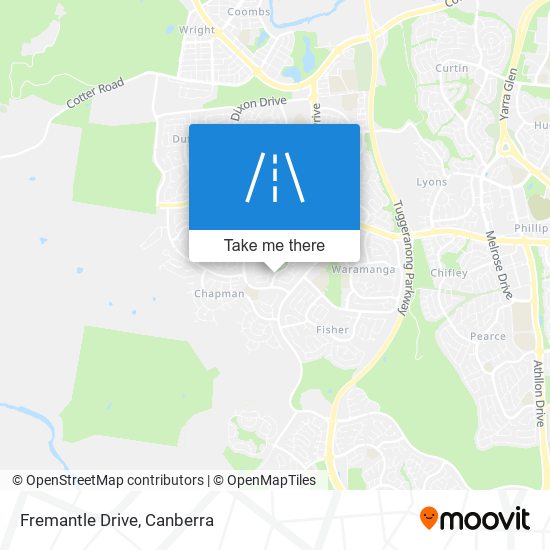 Fremantle Drive map