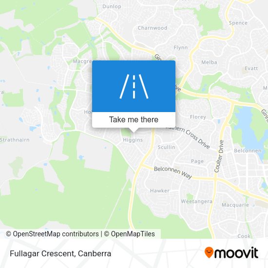 Fullagar Crescent map