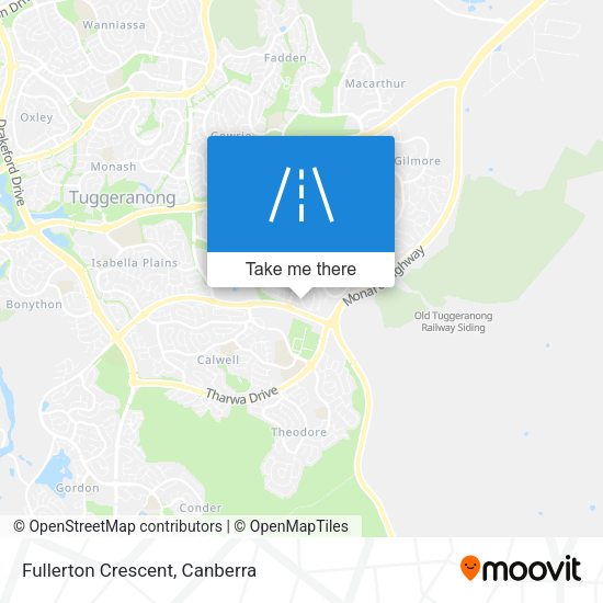 Fullerton Crescent map