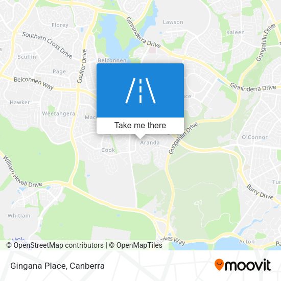 Gingana Place map