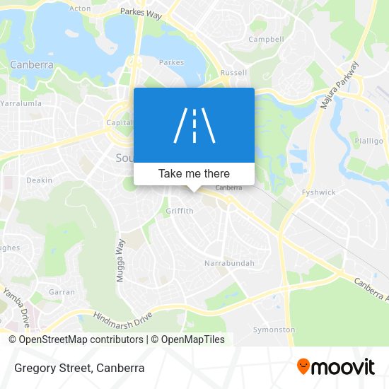 Gregory Street map