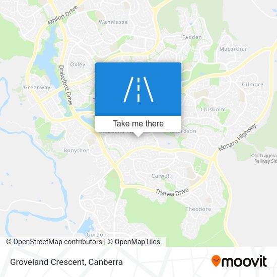 Groveland Crescent map