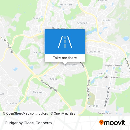 Gudgenby Close map