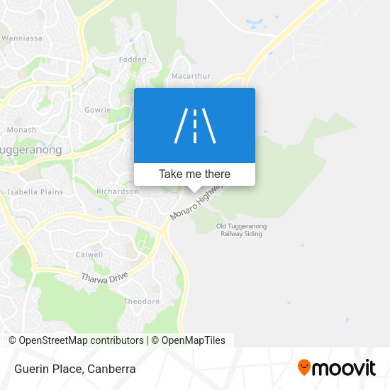 Guerin Place map