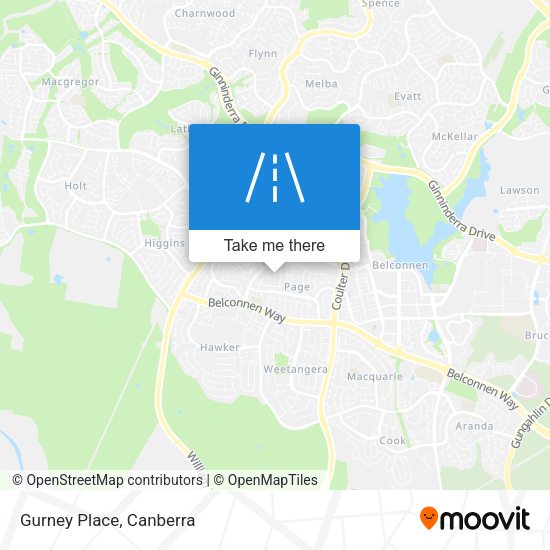 Gurney Place map